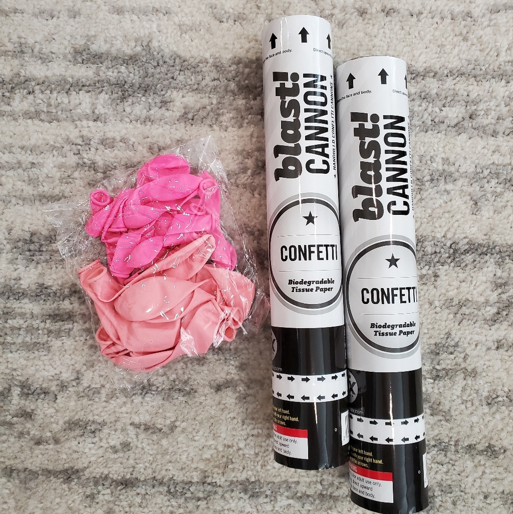 Female Gender Reveal Cannons